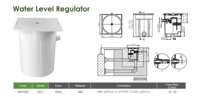 تنظیم کننده ارتفاع آب استخر - تصویر 4